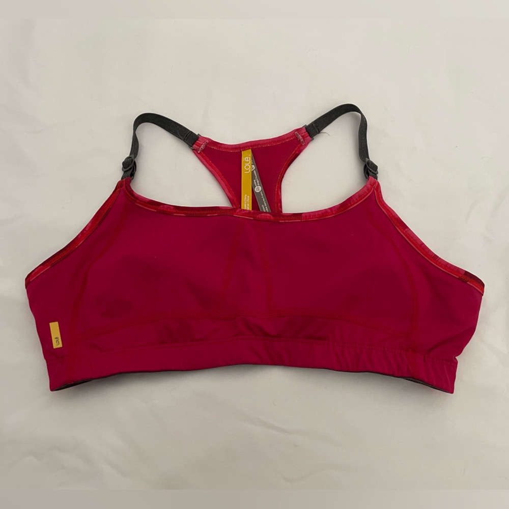 Lole Magenta Patterned Sports Bra